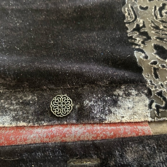 Lana Lee 2 piece shirt/skirt size 10 in excellent condition sheer/velour effect - Picture 11 of 12